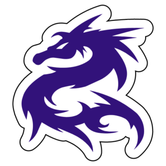 Tribal Dragon Sticker (Purple)